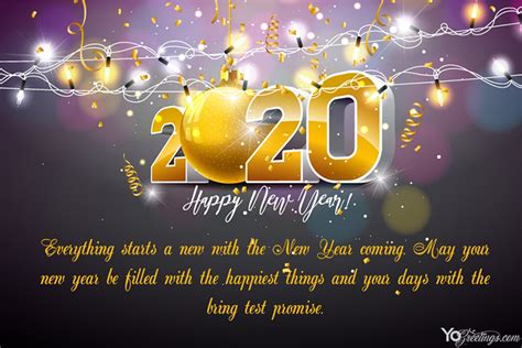 12 Best Happy New Year 2020 Greetings & Cards with Images