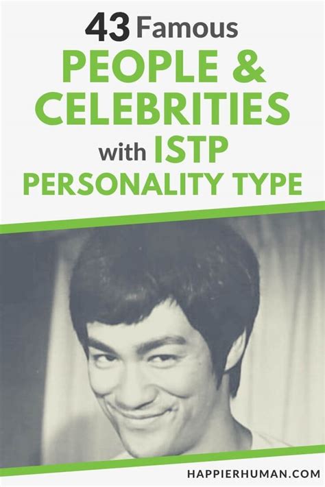 43 Famous People & Celebrities with ISTP Personality Type - Happier Human