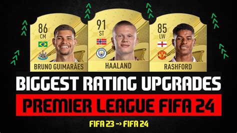 Fifa 24 Biggest Epl Rating Upgrades Ea Fc 24 😮🔥 Ft Haaland