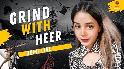 Pubg Mobile Live Girl Facecam 😍 Bgmi Live With Heer 😘 Bgmi Live