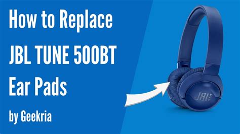 How To Replace JBL Tune 500BT Headphones Ear Pads Cushions Geekria