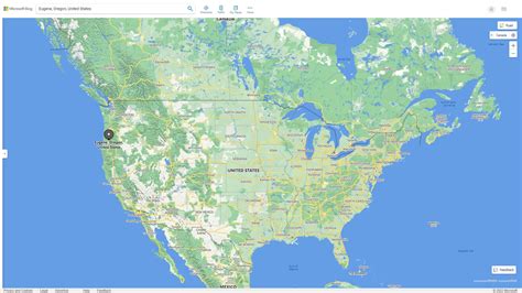 Eugene Oregon Map - United States