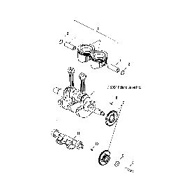 Moteur Vilbrequin Et Piston Pour Sportsman Mv Esprit Polaris