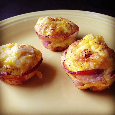 Bacon And Egg Muffins One Package Of Bacon Four Eggs Muffin Pan Spices Of Your Choice I Used