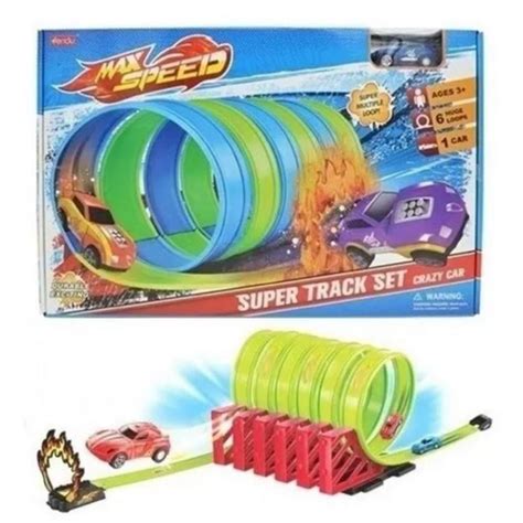 Mega Pista Carrinho Hot Looping Max Speed No Em Promo O