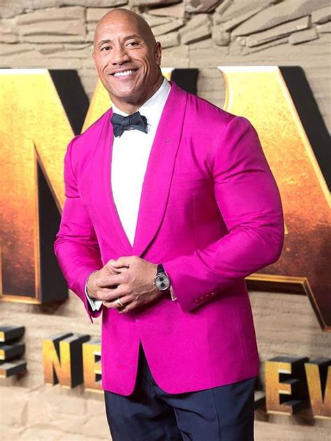 Dwayne Johnson Jumaji Premier Pink Blazer Dwayne Johnson Blazer