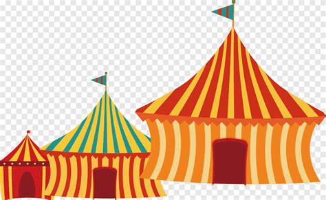 Tent Circus Carpa Circus Tent Orange Tent Png Pngegg