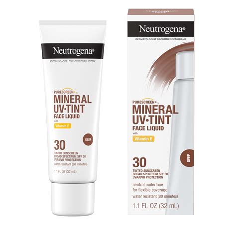 Neutrogena Purescreen Tinted Mineral Sunscreen Deep Fl Oz