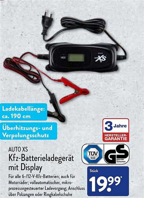 Auto Xs Kfz Batterieladeger T Mit Display Angebot Bei Aldi Nord