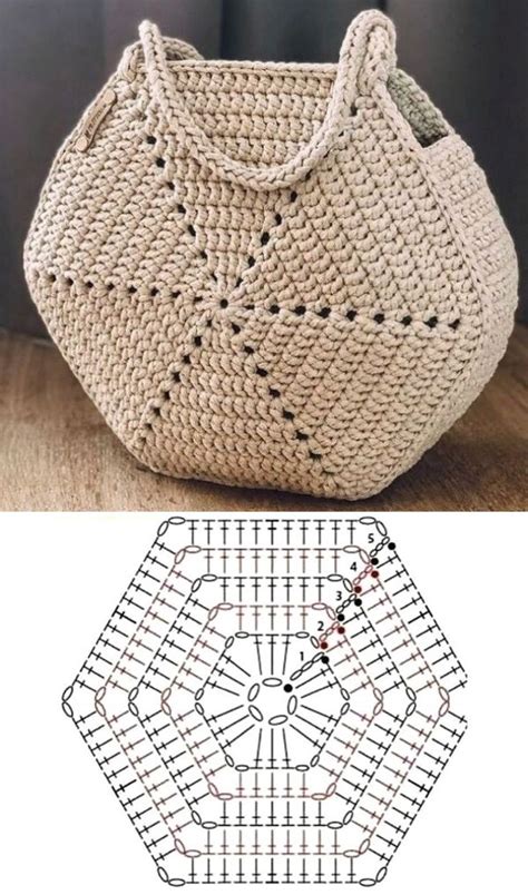 Bolsa De Crochê Passo A Passo Com Gráfico - Crochê para Iniciantes : Como Fazer Belas Bolsas de Croche Passo a Passo!