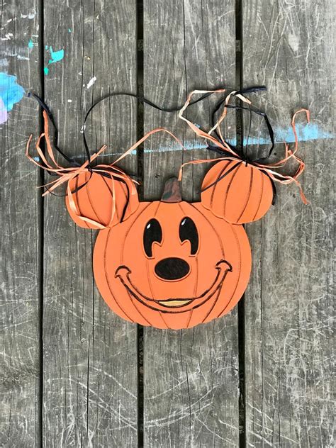 Mickey Mouse Halloween Pumpkin Decoration Pumpkin Halloween | Etsy ...