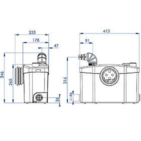 Sanibroyeur Sanipro Broyeur Sanitaire Pour WC Lavabo Lave Mains