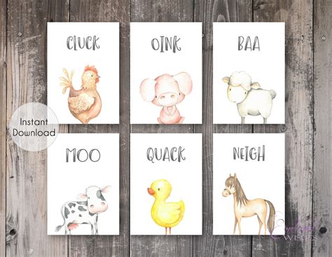 Ultimate List! 60+ of the Most Adorable Baby Animal Printables for your ...