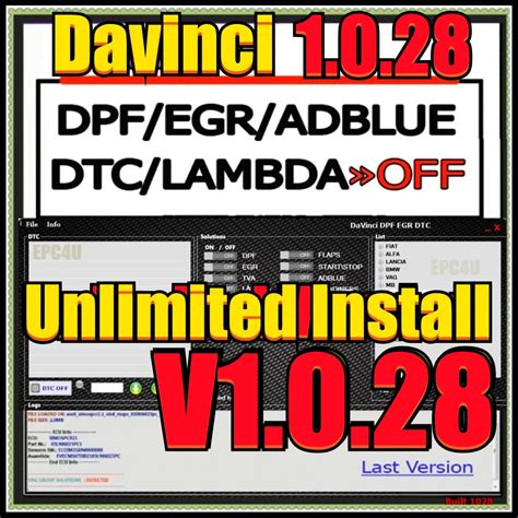 Best Davinci Unlimited Activate Dpf Egr Flaps Adblue Off Off