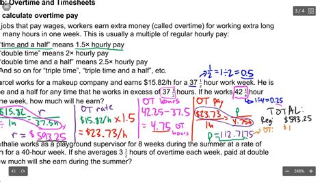 Wages And Overtime Worksheet