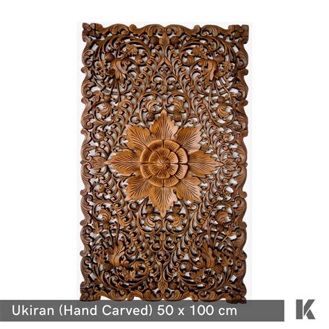 Hand Carved Ukiran Hiasan Dinding Set Item Desain Kerajinan