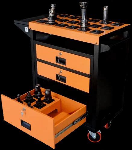 Brahmand Mild Steel CNC VMC Tool Trolley Advance Capacity 350 Kg