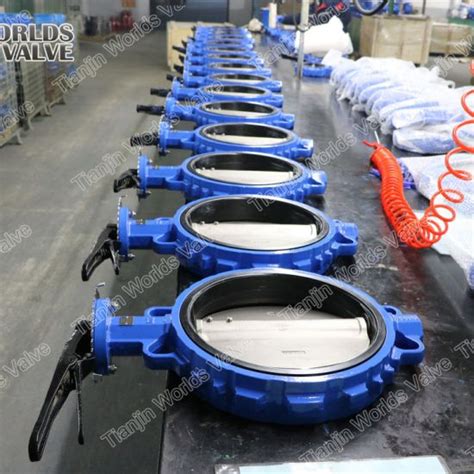 China Epdm Seated Handle Pn16 Wafer Butterfly Valves With Soft Replaceable Seat China Wafer