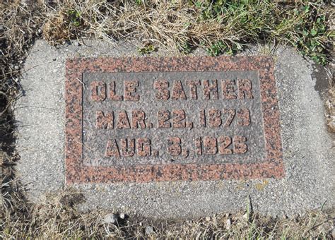 Ole Sather M Morial Find A Grave