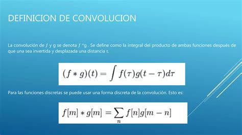 Transformada De Fourier Y Convolucion Ppt