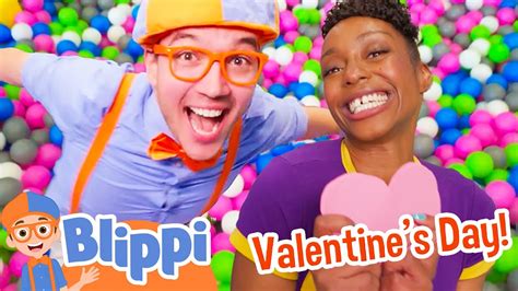 Blippi and Meekah's Valentine's Day at the Indoor Playground! Friendship Stories for Kids