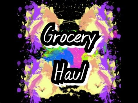 First Grocery Haul Vlog Youtube