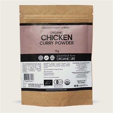 Organic Chicken Curry Powder - Greenfield Farm Organic Life