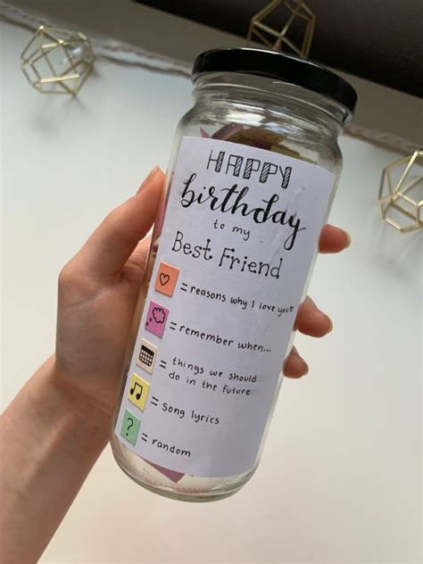 Birthday Jar Gift Ideas Diy Birthday Gifts For Friends Diy Best