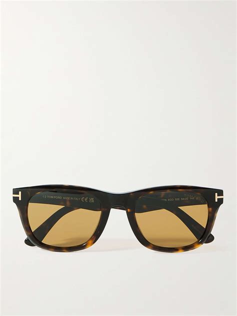 Tom Ford Eyewear Kendel Square Frame Tortoiseshell Acetate Sunglasses