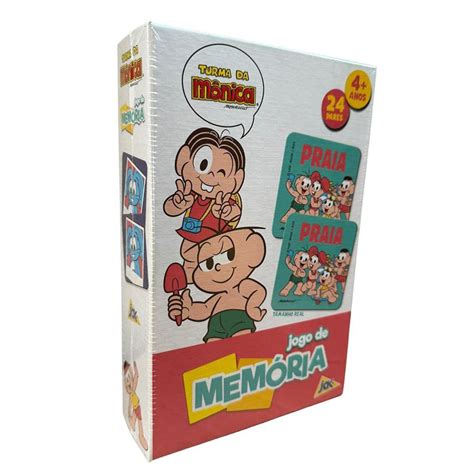 Jogo Da Memoria Turma Da Monica Na Praia Educativo 4 Anos Shopee Brasil