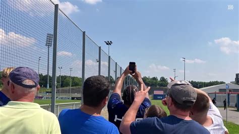 Erstes öffentliches Training beim FC Schalke 04 Interview mit Daniel