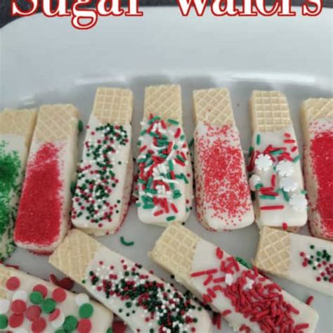 Easy White Chocolate Dipped Sugar Wafers - Tammilee Tips