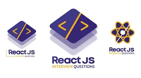 Premium Vector | React js logo design collection