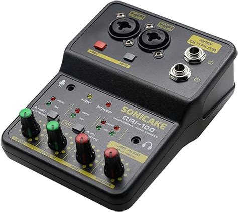 Sonicake Mixing Console Mini Audio Mixer Sound Channel With Sound