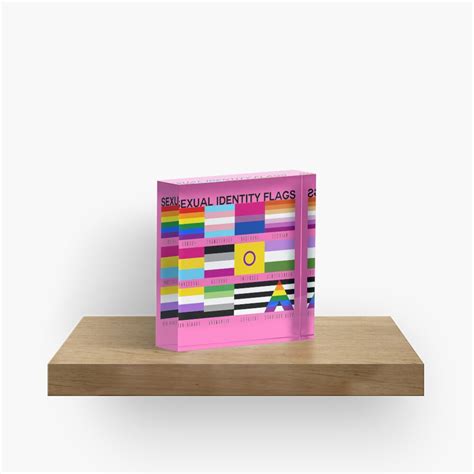 Sexual Identity Pride Flags Lgbtq Pride Month Pink Acrylic Block