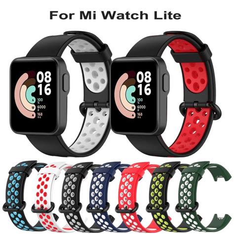 สายซิลิโคนระบายอากาศสำหรับ Xiaomi Mi Watch Lite Sport Watchband สร้อย