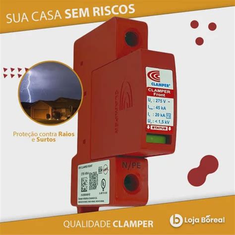 Kit 12 Protetor Surto Dps Clamper Anti Raio Vcl 275v 45ka em Promoção