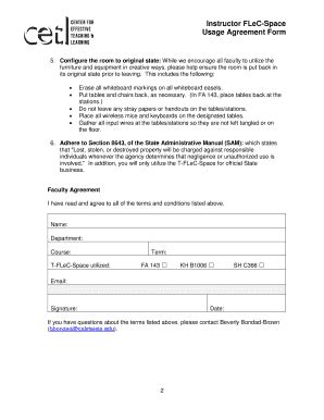 Fillable Online Calstatela Instructor Flec Space Fax Email Print