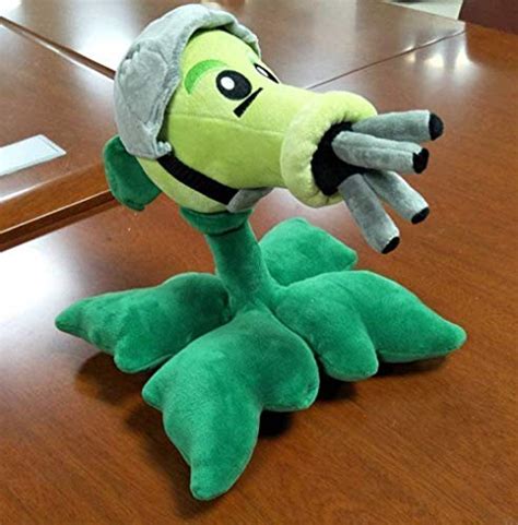 Cute Lovely Plants Vs Zombies Plush Toy Popcap Gatling Pea Shooter Pea