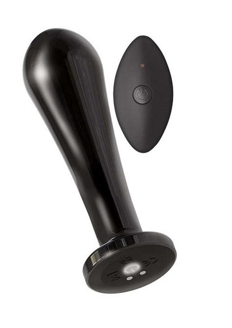 Ass Sation Remote Control Vibrating Metal Anal Bulb Black Spice