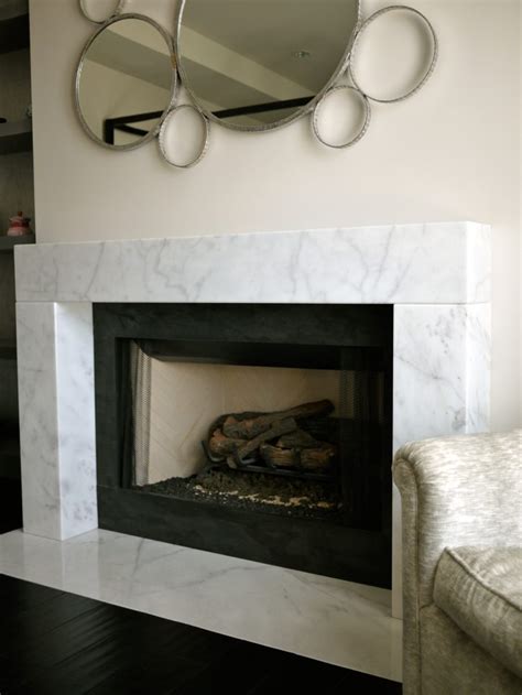 Contemporary Stone Fireplace Mantels - BT Architectural Stone