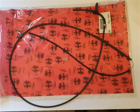 Alfa Romeo Gtvspider Phase 3 Bonnet Release Cable Rhd Totally Alfa