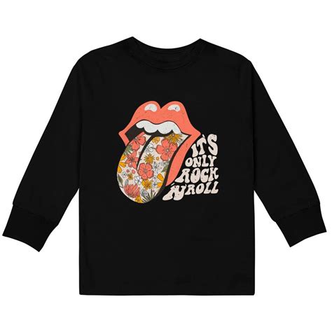 Rolling Stones Vintage Its Only Rock N Roll Kids Long Sleeve T Shirt