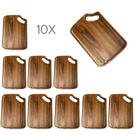 Acacia Wood Board 33x23cm Pack Of 10 Kuvings Australia