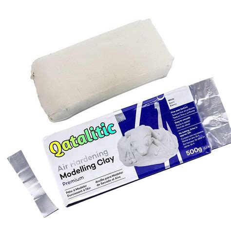 Qatalitic Air Hardening Modelling Clay 500 GMS White Clay For