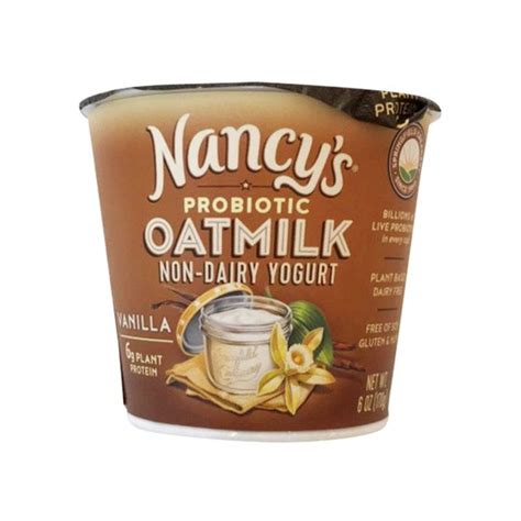 Nancy's Yogurt, Non-Dairy, Vanilla, Oatmilk (6 oz) - Instacart