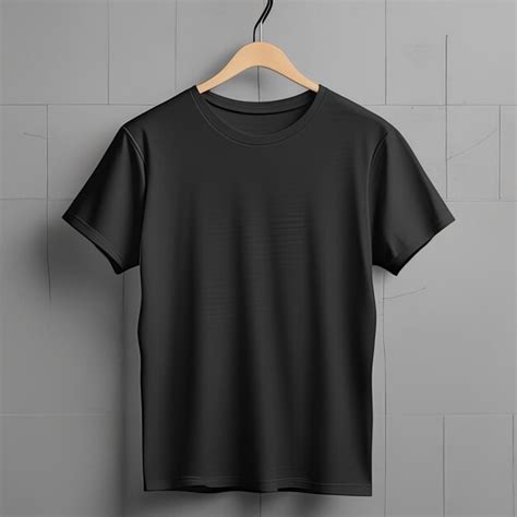 Premium Photo Fashion Dress Mockup Black Tshirt Blank