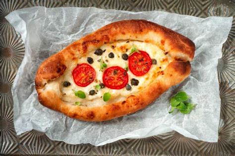 Peinirli Greek Boat Shaped Pizza Supergolden Bakes