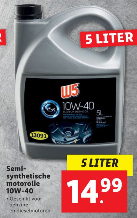 W5 Motorolie Folder Aanbieding Bij Lidl Details