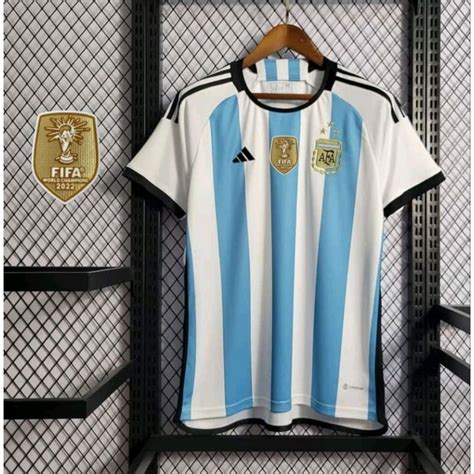 Jual Import Jersey Argentina Home Bintang Piala Dunia Worldcup World